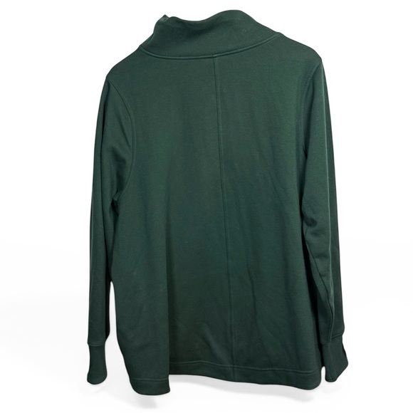 Athleta Cozy Karma Twist Neck Sweatshirt 
In Emerald Green W2226 Plus Size 1X - Picture 10 of 10